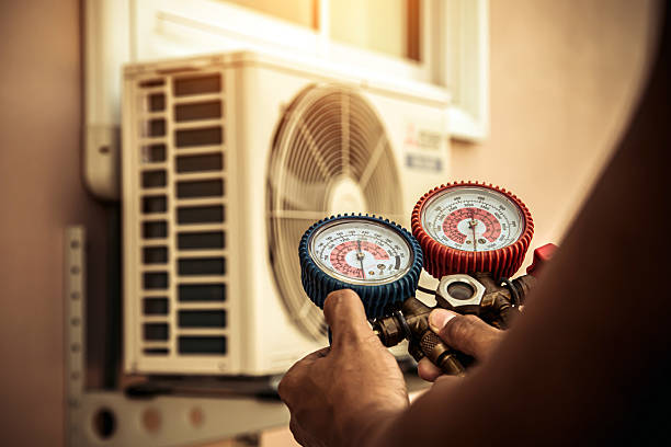 Professional Hvac Installation technician working in Summit Hill, PA